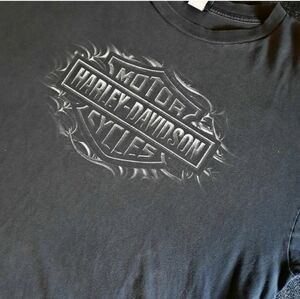 ♧[[Harley-Davidson]]♧ Vintage 90's tribal print HD tee